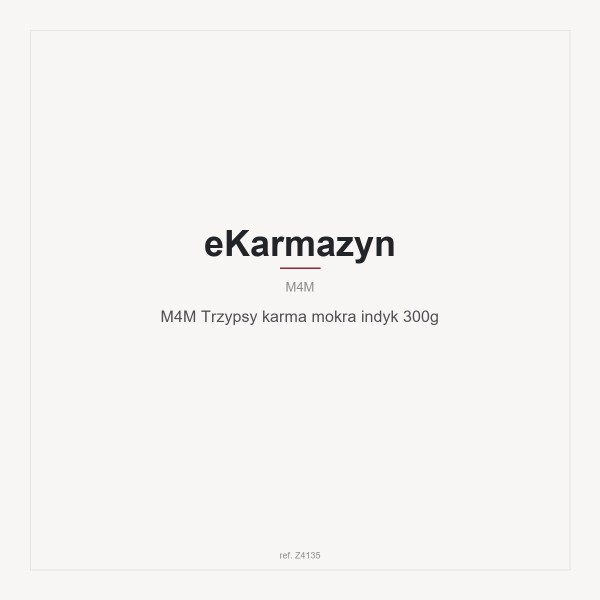 M4M Trzypsy karma mokra indyk 300g