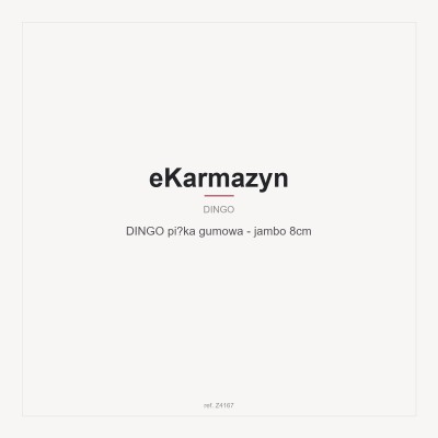 DINGO piłka gumowa - jambo 8cm