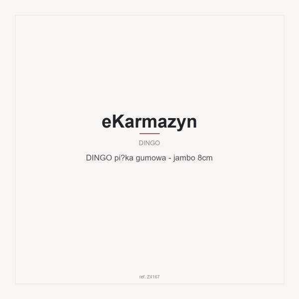 DINGO piłka gumowa - jambo 8cm