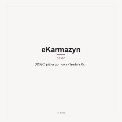 DINGO  piłka gumowa -średnia 6cm