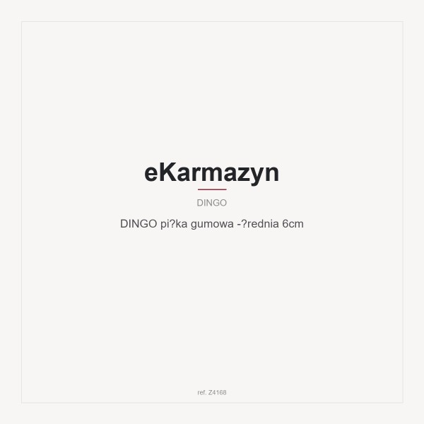 DINGO  piłka gumowa -średnia 6cm