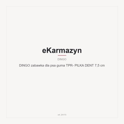 DINGO zabawka dla psa guma TPR- PILKA DENT 7,5 cm
