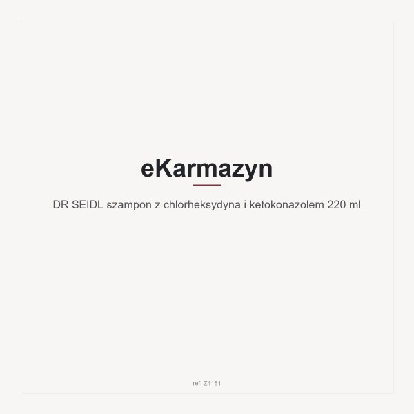 DR SEIDL szampon z chlorheksydyna i ketokonazolem 220 ml