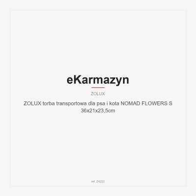 ZOLUX torba transportowa dla psa i kota NOMAD FLOWERS S 36x21x23,5cm