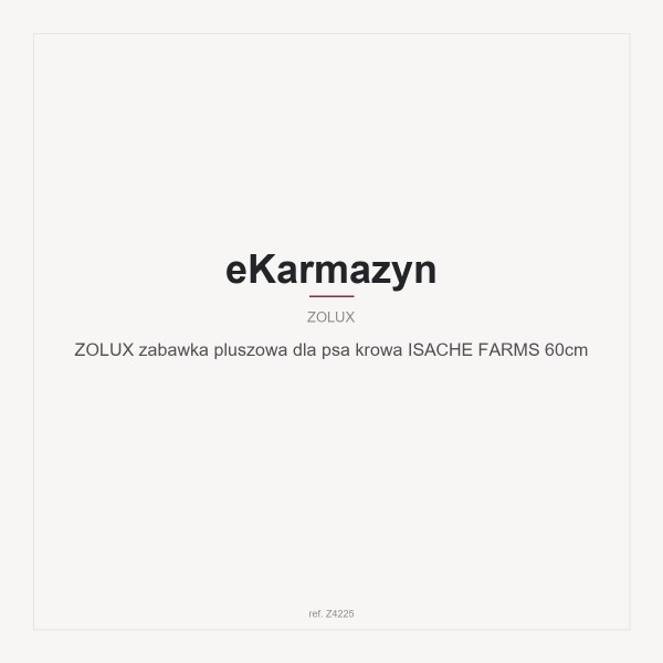 ZOLUX zabawka pluszowa dla psa krowa ISACHE FARMS 60cm