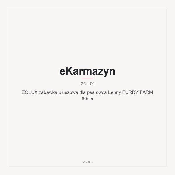 ZOLUX zabawka pluszowa dla psa owca Lenny FURRY FARM 60cm