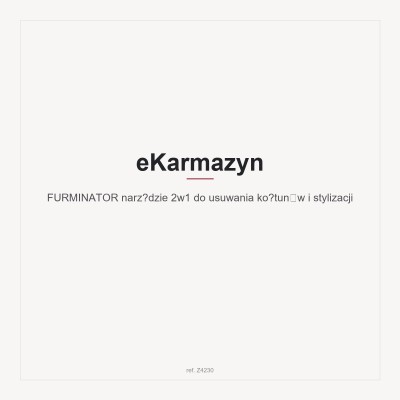 FURMINATOR narzędzie 2w1 do usuwania kołtunów i stylizacji