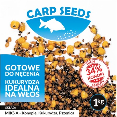 Miks A Konopie/Kukurydza/Pszenica 1kg CarpSeeds