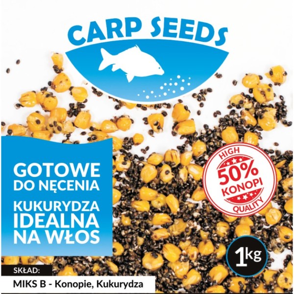 Miks B Konopie/Kukurydza 1kg CarpSeeds