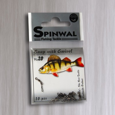 Spinwal Agrafka #20 z krętlikiem 2kg/10szt