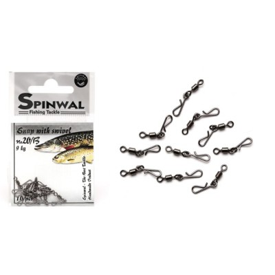 Spinwal Agrafka #20B z Krętlikiem 9kg/10szt