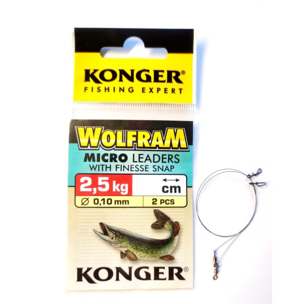 Konger Przypony Wolframowe Mikro 25cm/2,5kg/2szt.