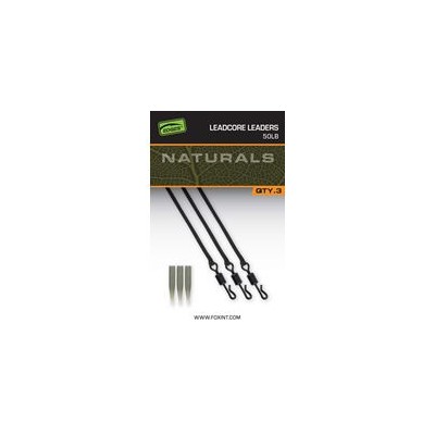 Fox Naturals Leadcore Leaders 50lb/75cm/3szt