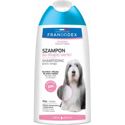 Szampon dla psa do długiej sierści, bez parabenów 250ml FRANCODEX