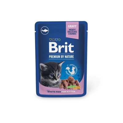 BRIT PREMIUM saszetka dla kota kitten z rybą  100g