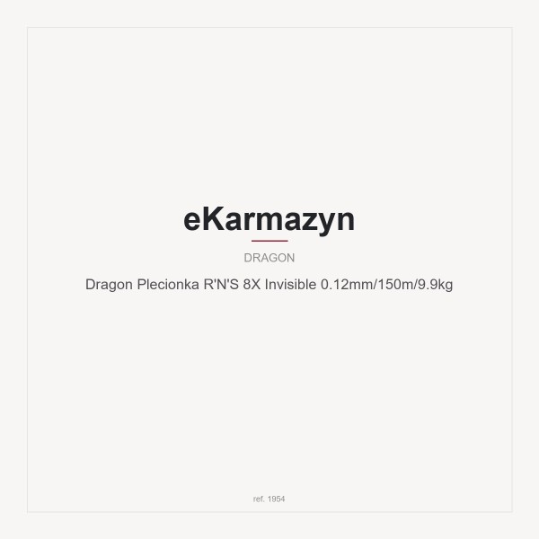 Dragon Plecionka R'N'S 8X Invisible 0.12mm/150m/9.9kg