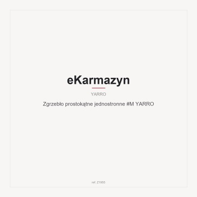 Zgrzebło prostokątne jednostronne #M YARRO