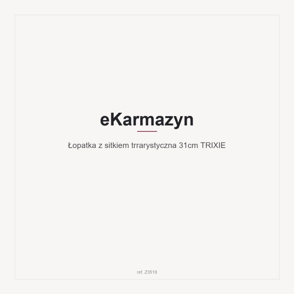 Łopatka z sitkiem trrarystyczna 31cm TRIXIE