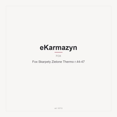 Fox Skarpety Zielone Thermo r.44-47