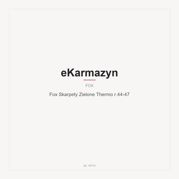 Fox Skarpety Zielone Thermo r.44-47