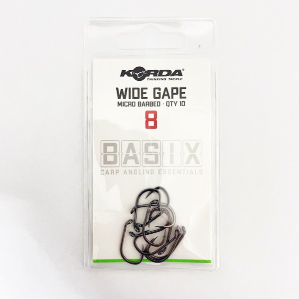 Korda Haki Basix Wide Gape r.8/10szt