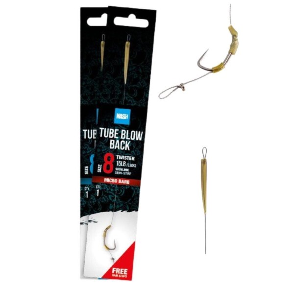 Nash Przypon Tube Blow Back Rig Size 6