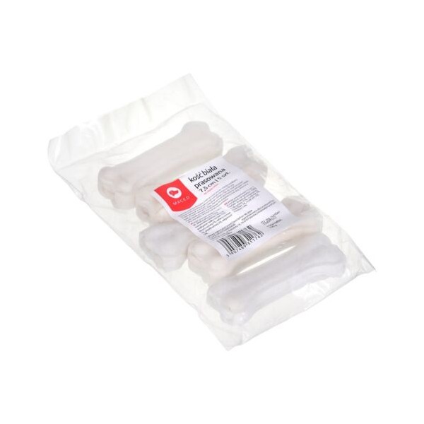 Kość prasowana biała 7,5cm MACED