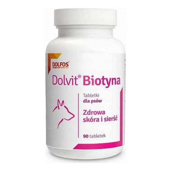 Biotyna tabletki na skórę i sierść dla psa 90tab Dolfos
