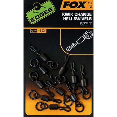 Fox Edges Kwik Change Heli Swivels r.7/10szt.