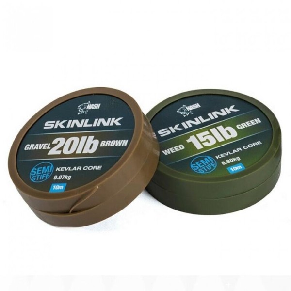 Nash Skinlink Semi-Stiff 25lb/10m, Weed