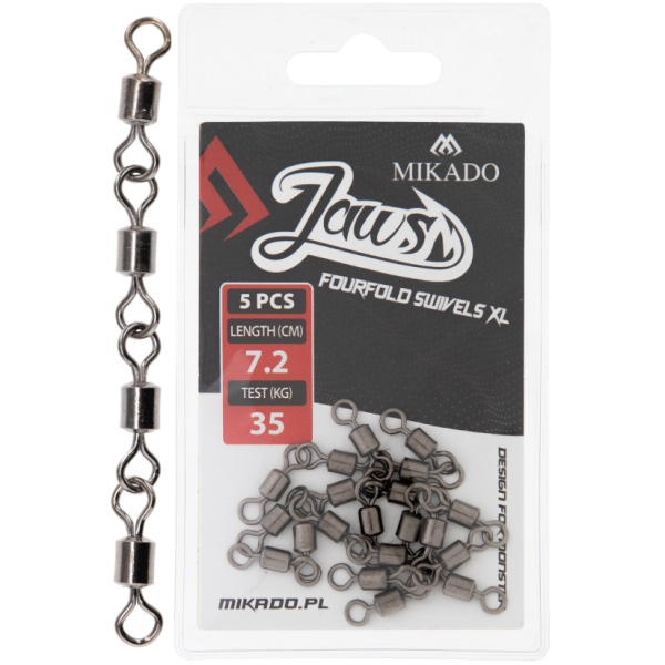 Mikado Krętlik Fourfold Swivels XL 35kg/5szt
