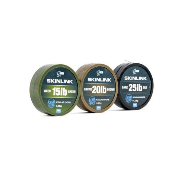 Nash Skinlink Semi Stiff 25lb Gravel 10m