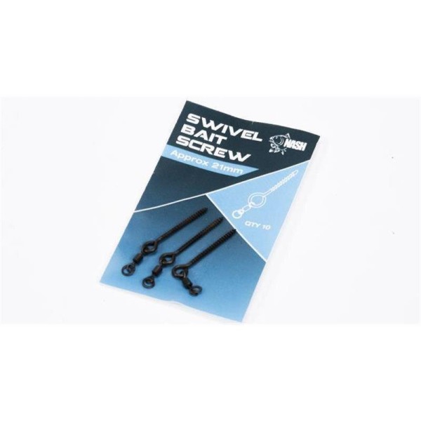 Nash Wkręty z Krętlikiem Bait Screw 21mm/10szt
