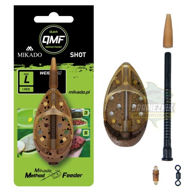 Mikado Koszyk Method Feeder Shot QMF r.L/60g  2szt