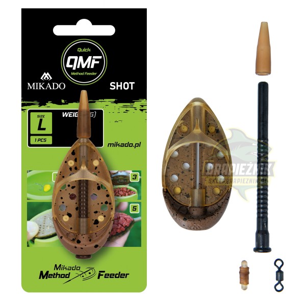 Mikado Koszyk Method Feeder Shot QMF r.L/60g  2szt