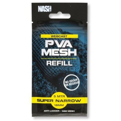 Nash Webcast PVA Refill Super Narrow /18mm/5m