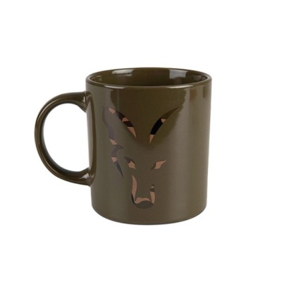 Fox Kubek Green & Camo Head Ceramic Mug