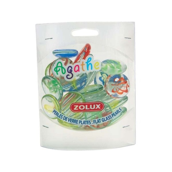 Ozdoba do akwarium kamyki  szklane agathe duże   ZOLUX