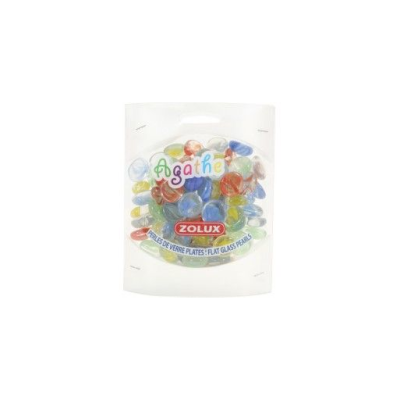 Ozdoba do akwarium kamyki szklanei szklane agathe mix  ZOLUX