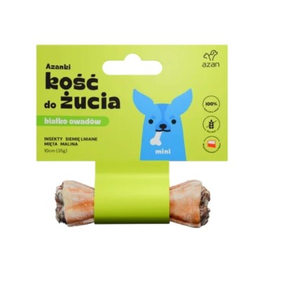 Kość z insektami i miętą mini 10cm AZANKI