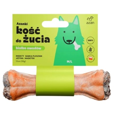 Kośc z insektami i jeżyną M/L 17 cm AZANKI