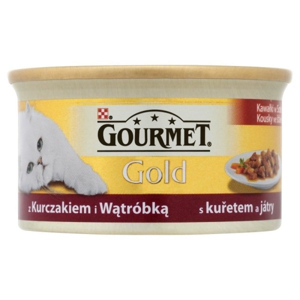 Gourmet gold kurczak z wątróbką w sosie 85g