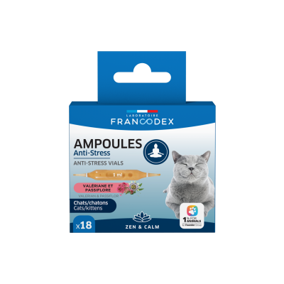 Ampułki antystresowe dla kotów i kociąt 1 szt FRANCODEX