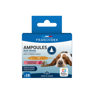 Ampułki antystresowe dla psów i szczeniąt  1 szt FRANCODEX