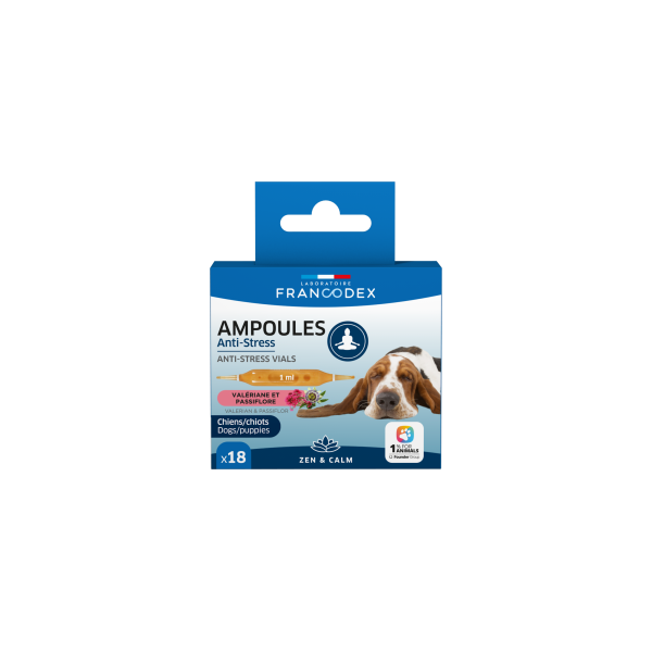 Ampułki antystresowe dla psów i szczeniąt  1 szt FRANCODEX