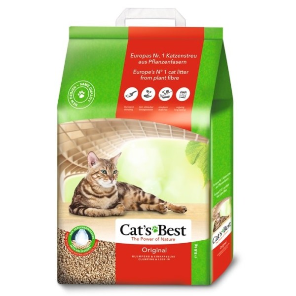Cat's Best Original 10l  -żwirek drewniany zbrylający JRS