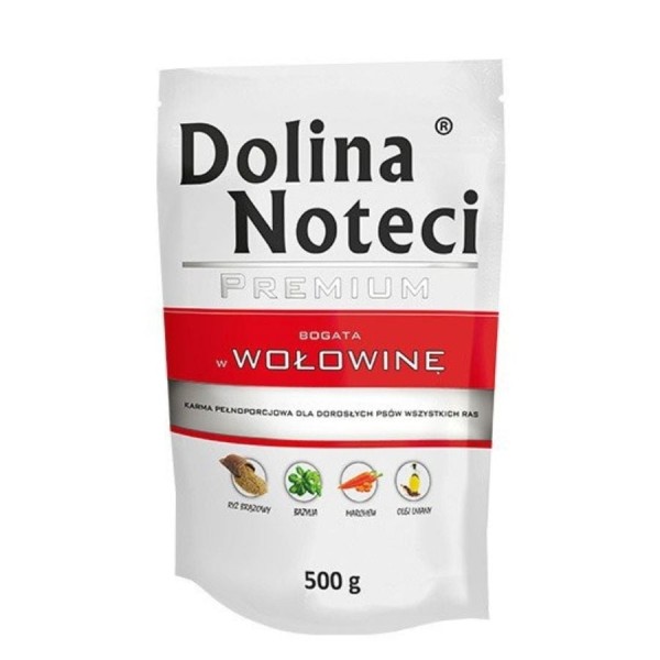 Karma dla psa bogata w wołowinę 500g DOLINA NOTECI