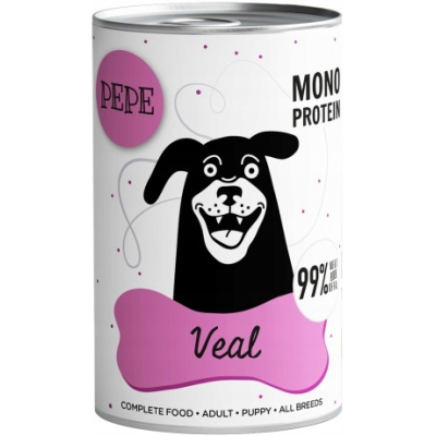 PAKA ZWIERZAKA karma dla psa PEPE cielęcina  400g