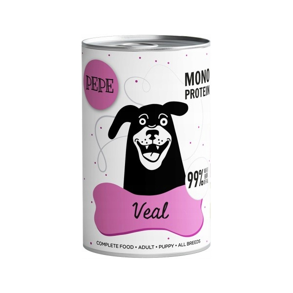 PAKA ZWIERZAKA karma dla psa PEPE cielęcina  400g