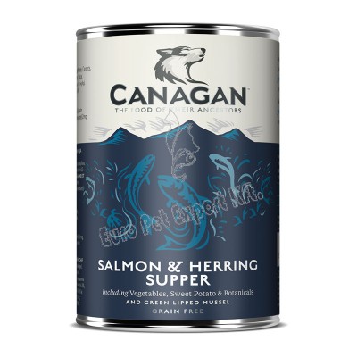 CANAGAN mokra karma dla psa salmon&herring supper 400g